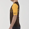 orange black cycling jersey